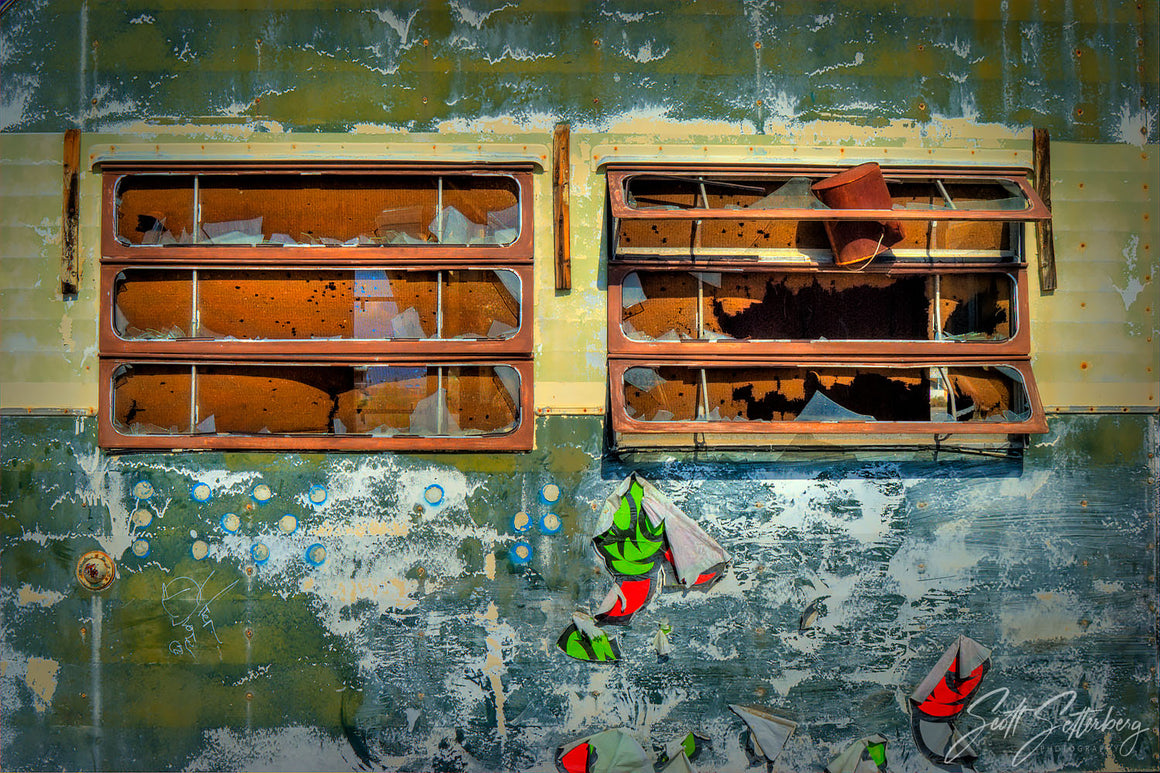 Salton Sea Trailer Windows